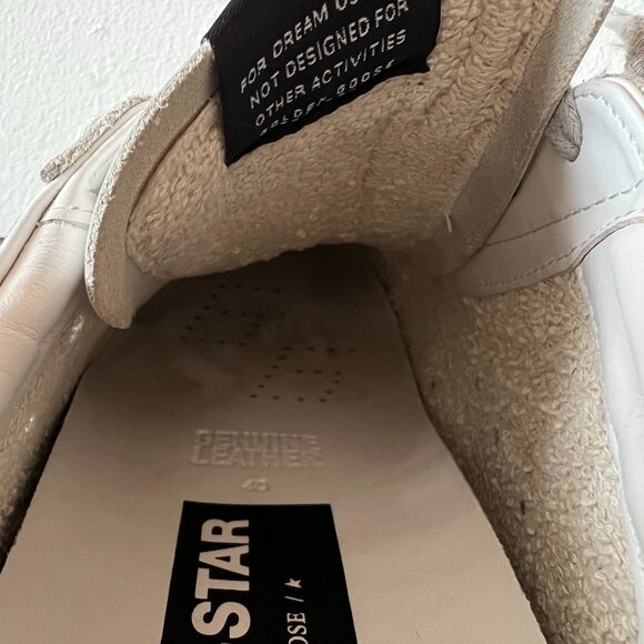 Women's Golden Goose Super-Star with Gold Heel Tab and Stud Lettering - Size 40 - Picture 12 of 16